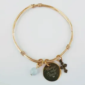 In Loving Memory Bracelet Gold Wire