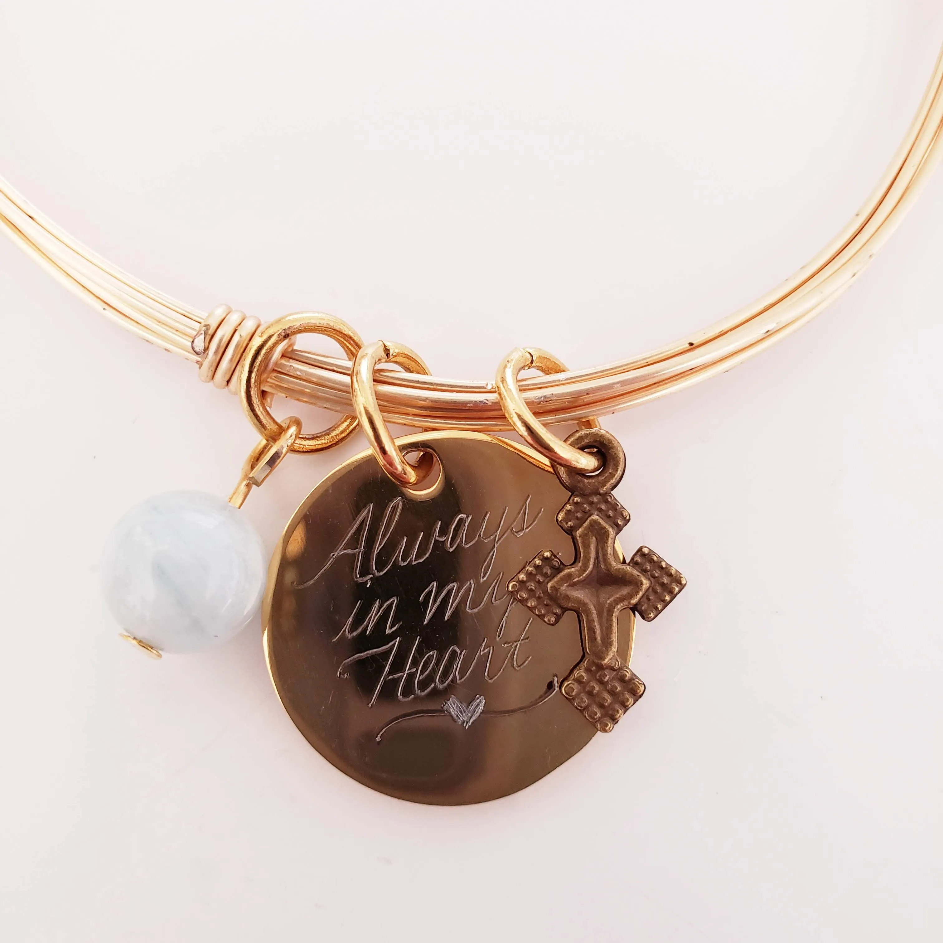 In Loving Memory Bracelet Gold Wire