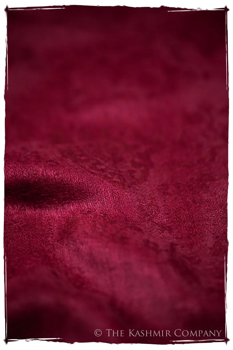 Jacquard Paisley Pompeian Cashmere Scarf