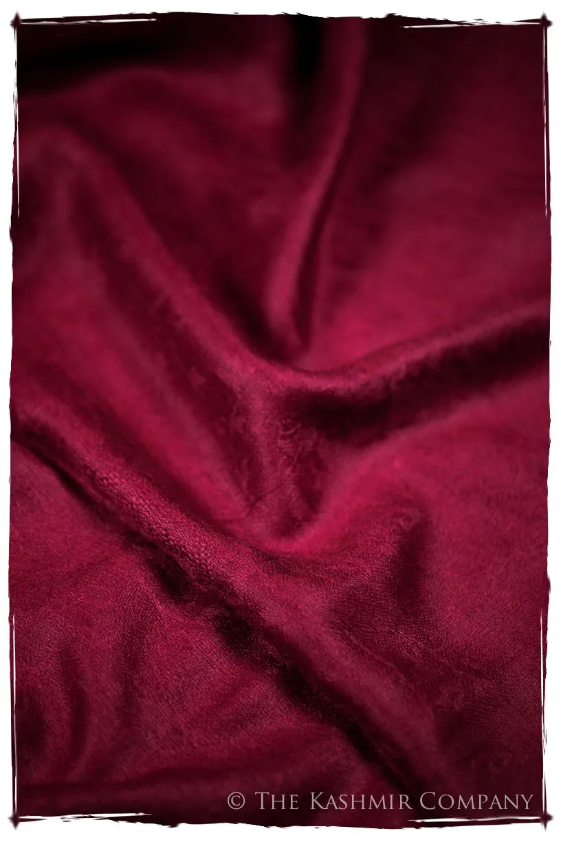 Jacquard Paisley Pompeian Cashmere Scarf