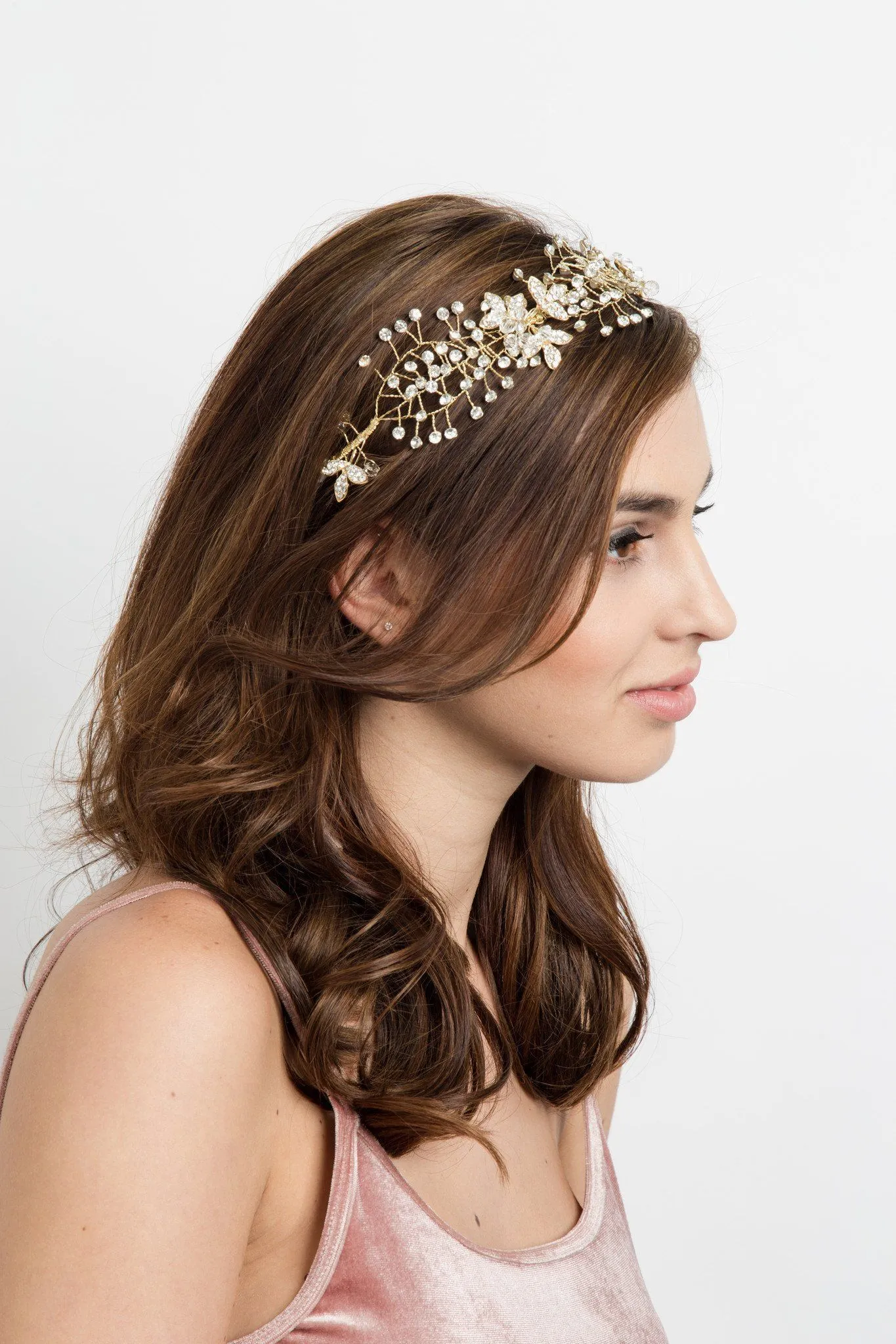 Laura Crystal Hair Crown