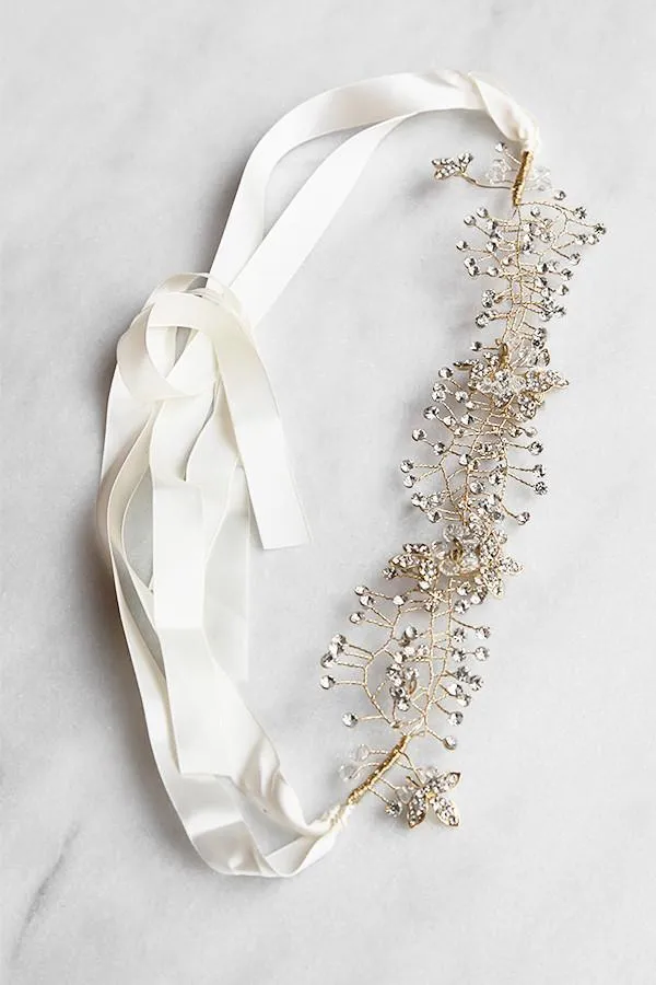 Laura Crystal Hair Crown
