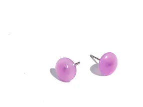 Lilac Opal Small Disc Stud Earrings