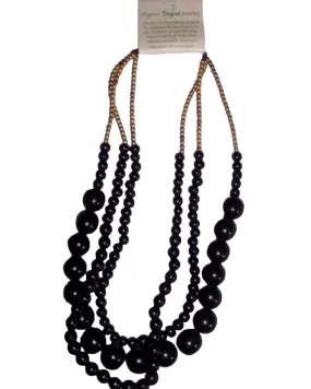 Luna Necklace in Black | Black