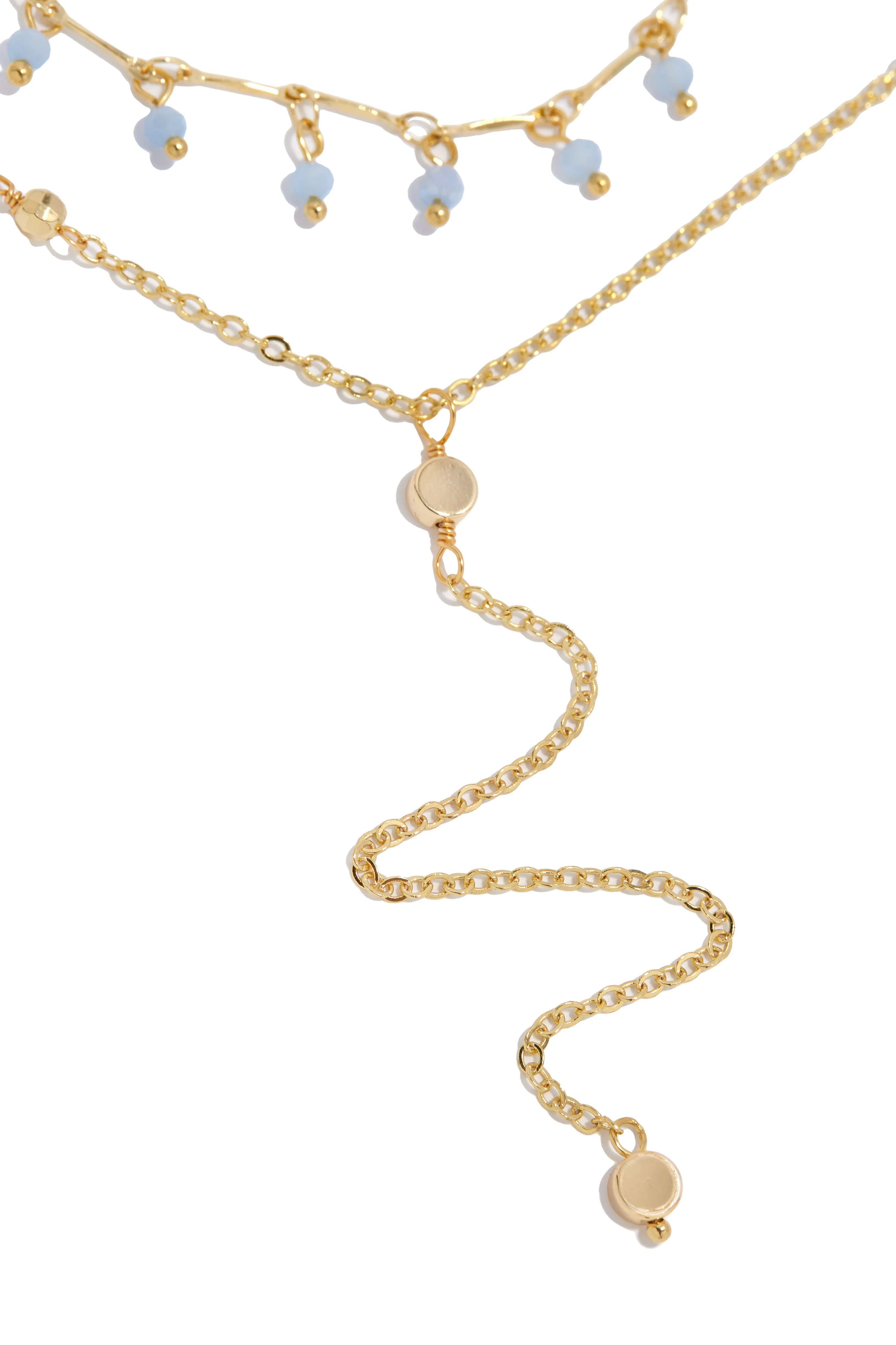 Marsi Beaded Layered Necklace - Gold