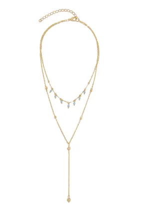Marsi Beaded Layered Necklace - Gold