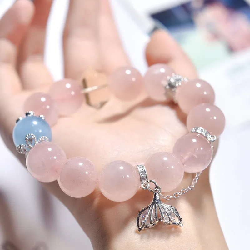 Merman's Love - Rose Quartz Bracelet
