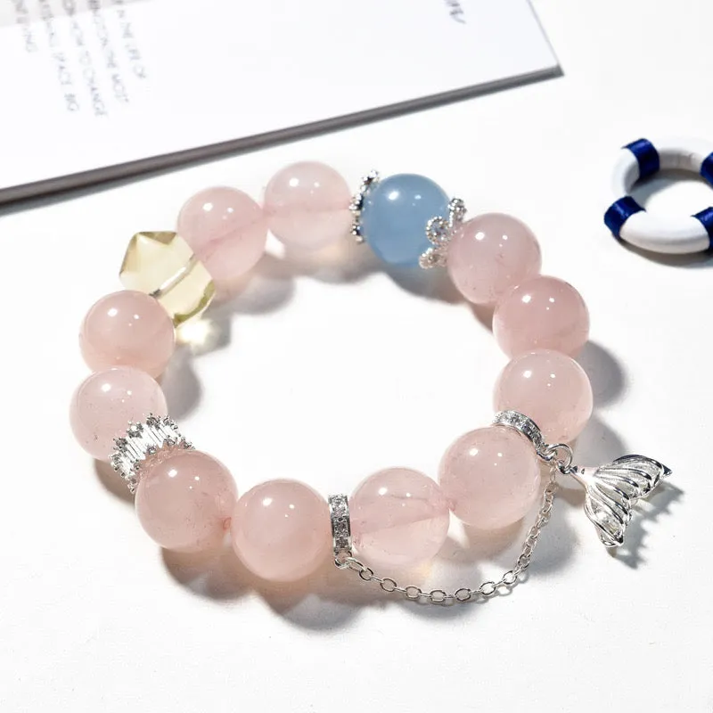 Merman's Love - Rose Quartz Bracelet