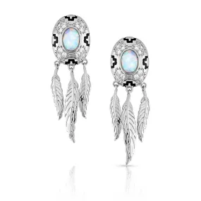 Montana Silversmith Divine Touch Opal Earrings