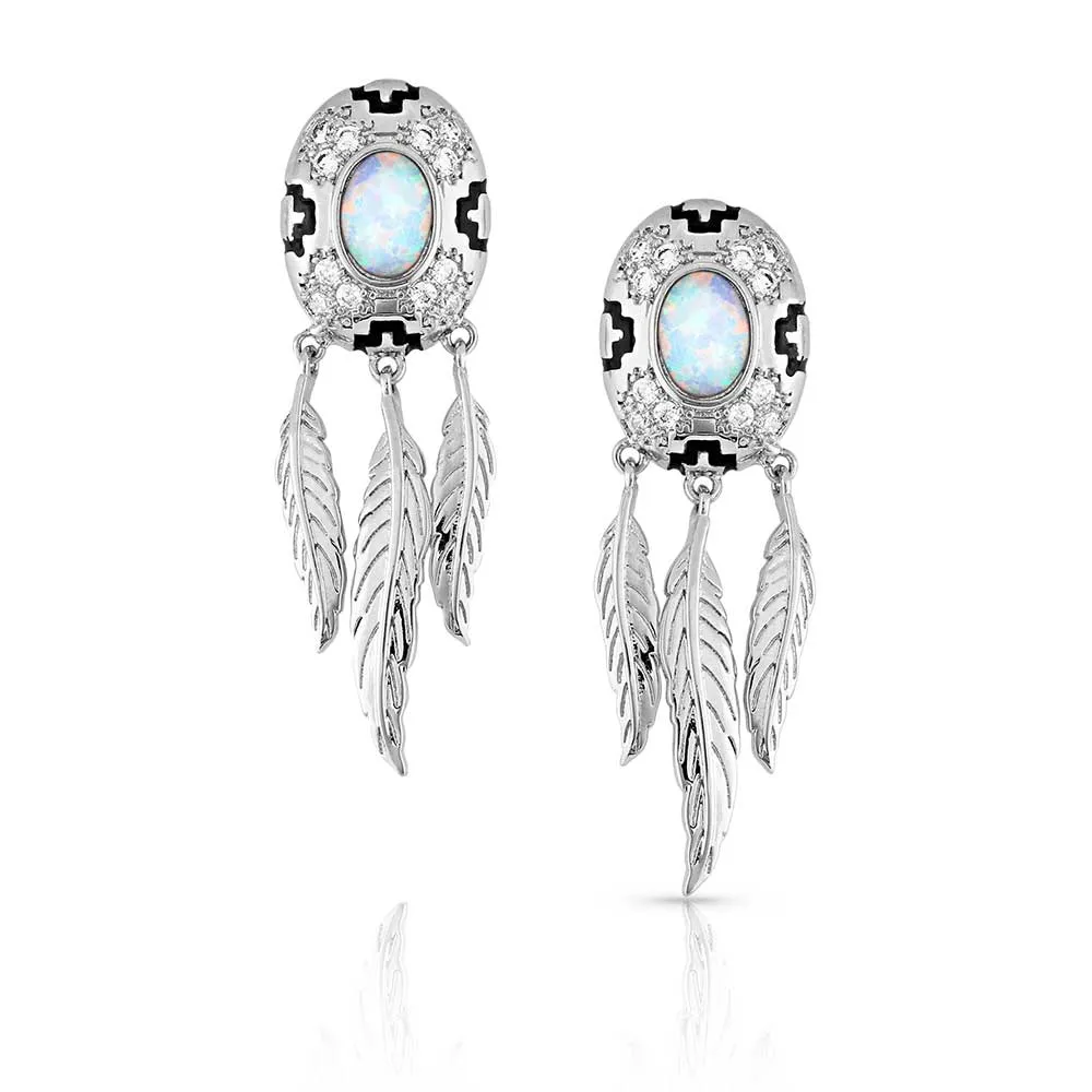 Montana Silversmith Divine Touch Opal Earrings