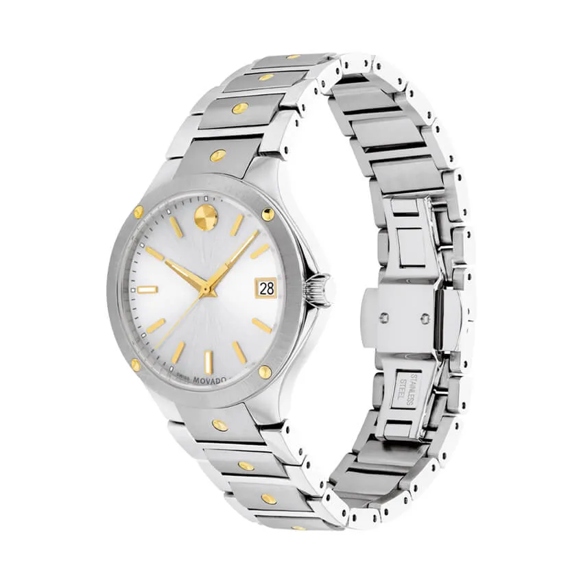 Movado SE 32mm Two Tone Yellow Gold PVD-finished and Stainless Steel Women's Watch 0607516