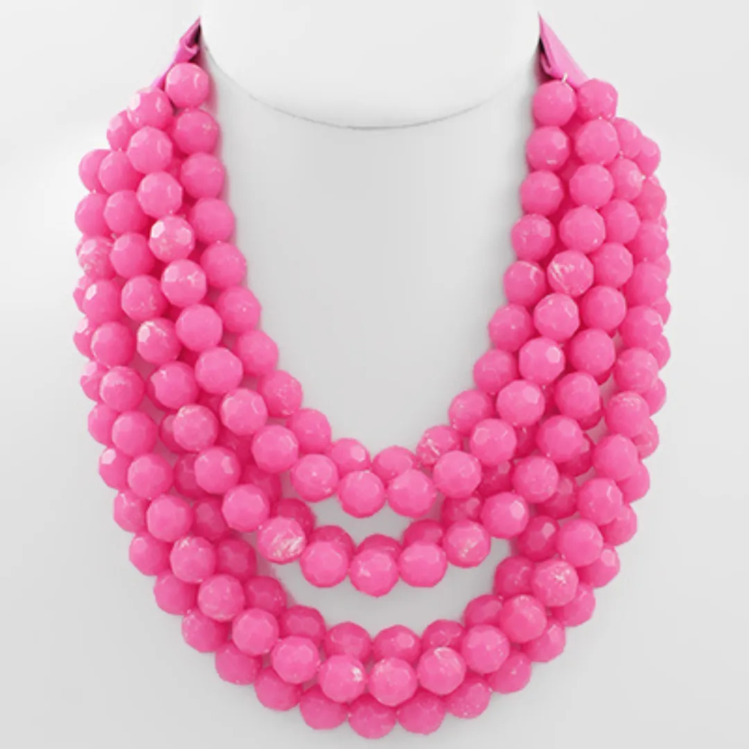 Multi Row Beaded Necklace