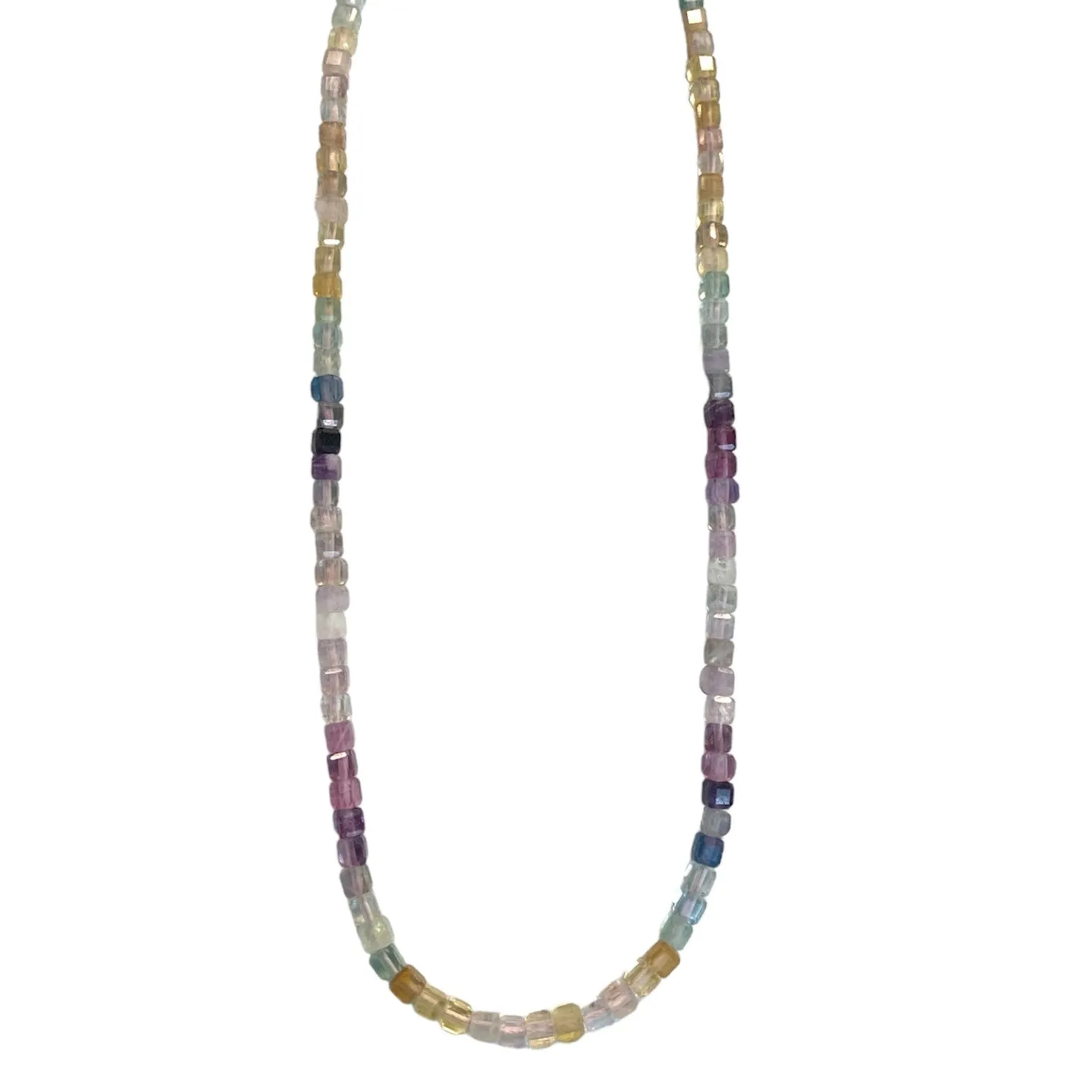 Multicolor Fluorite Beaded Necklace