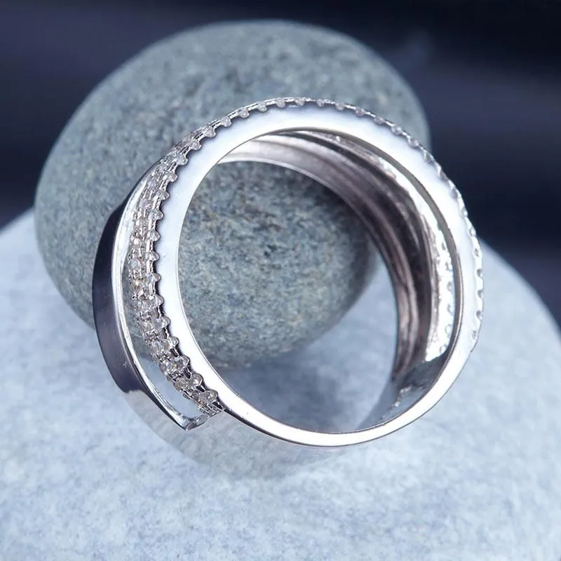 New Style Design 925 Sterling Silver Wedding Band Ring