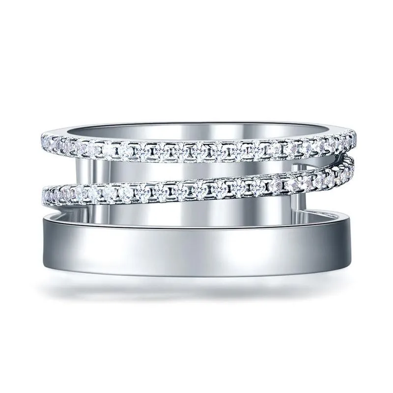 New Style Design 925 Sterling Silver Wedding Band Ring