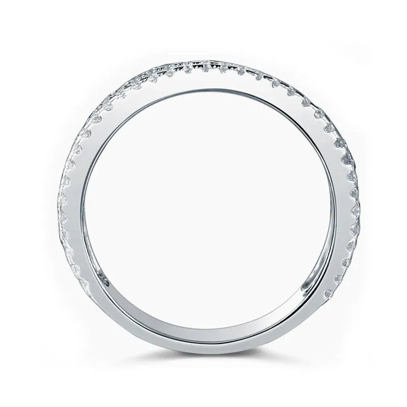 New Style Design 925 Sterling Silver Wedding Band Ring