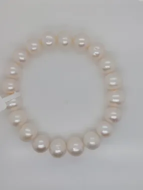 Off-Round White Pearl Bracelet