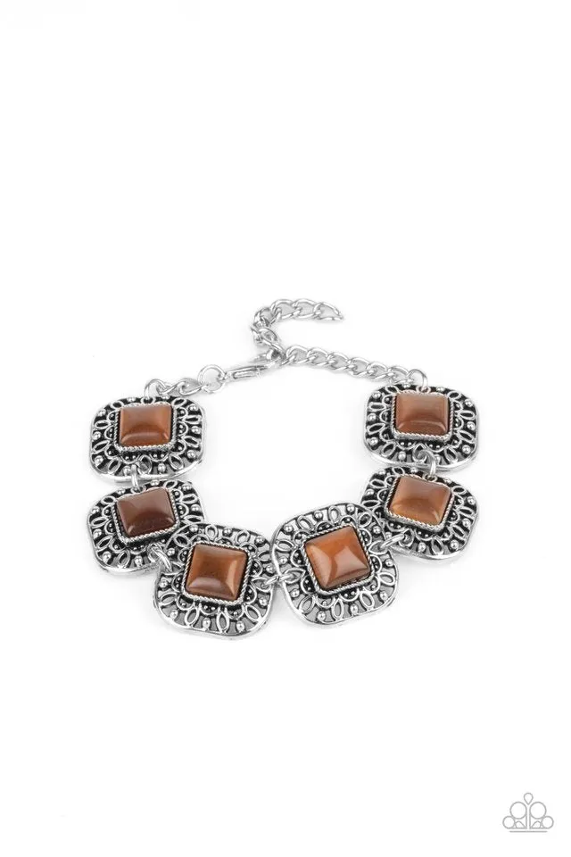 Paparazzi Bracelet ~ Dreamy Destinations - Brown
