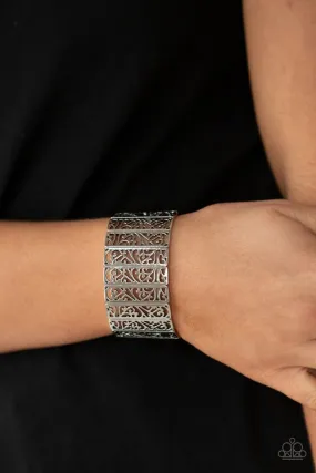 Paparazzi Bracelet ~ Ornate Orchards - Silver