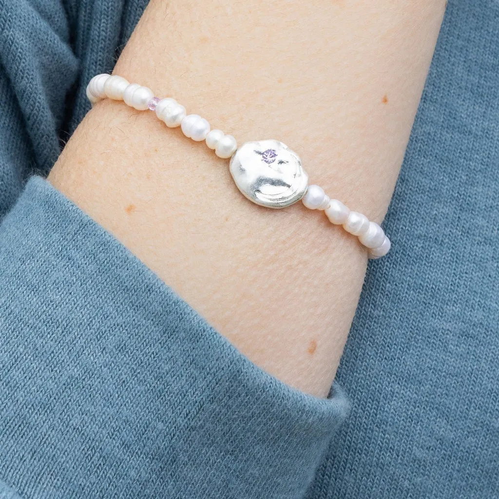 Pearl Affirmation Bracelet | Protection