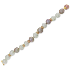 Pearl & Pink Sapphire Bracelet