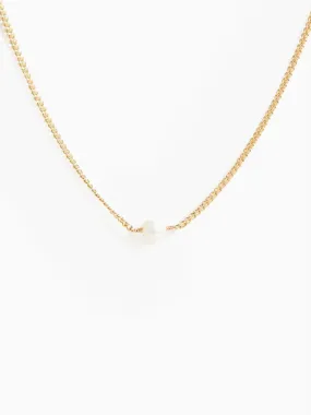Pearl Curb Chain Necklace