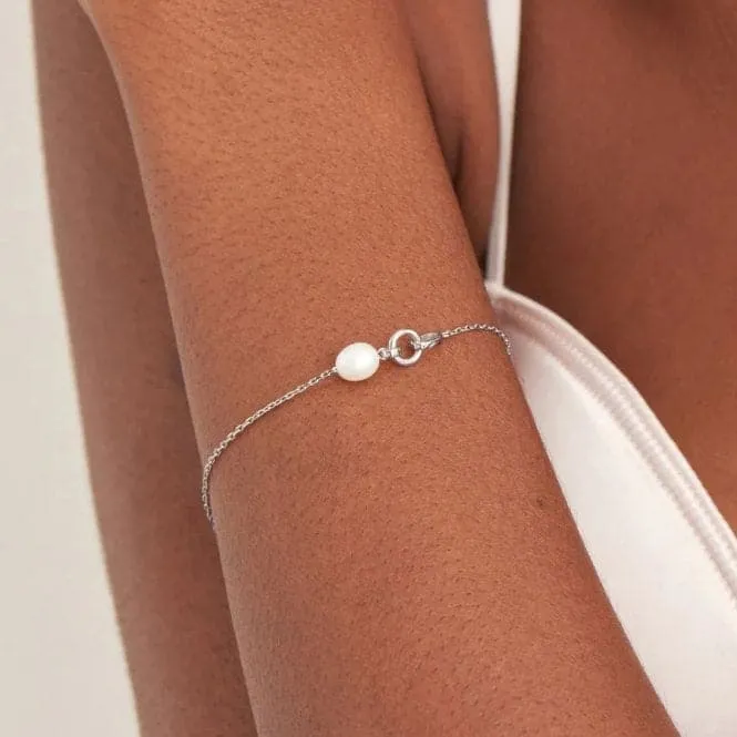 Pearl Link Chain Bracelet B043-01H