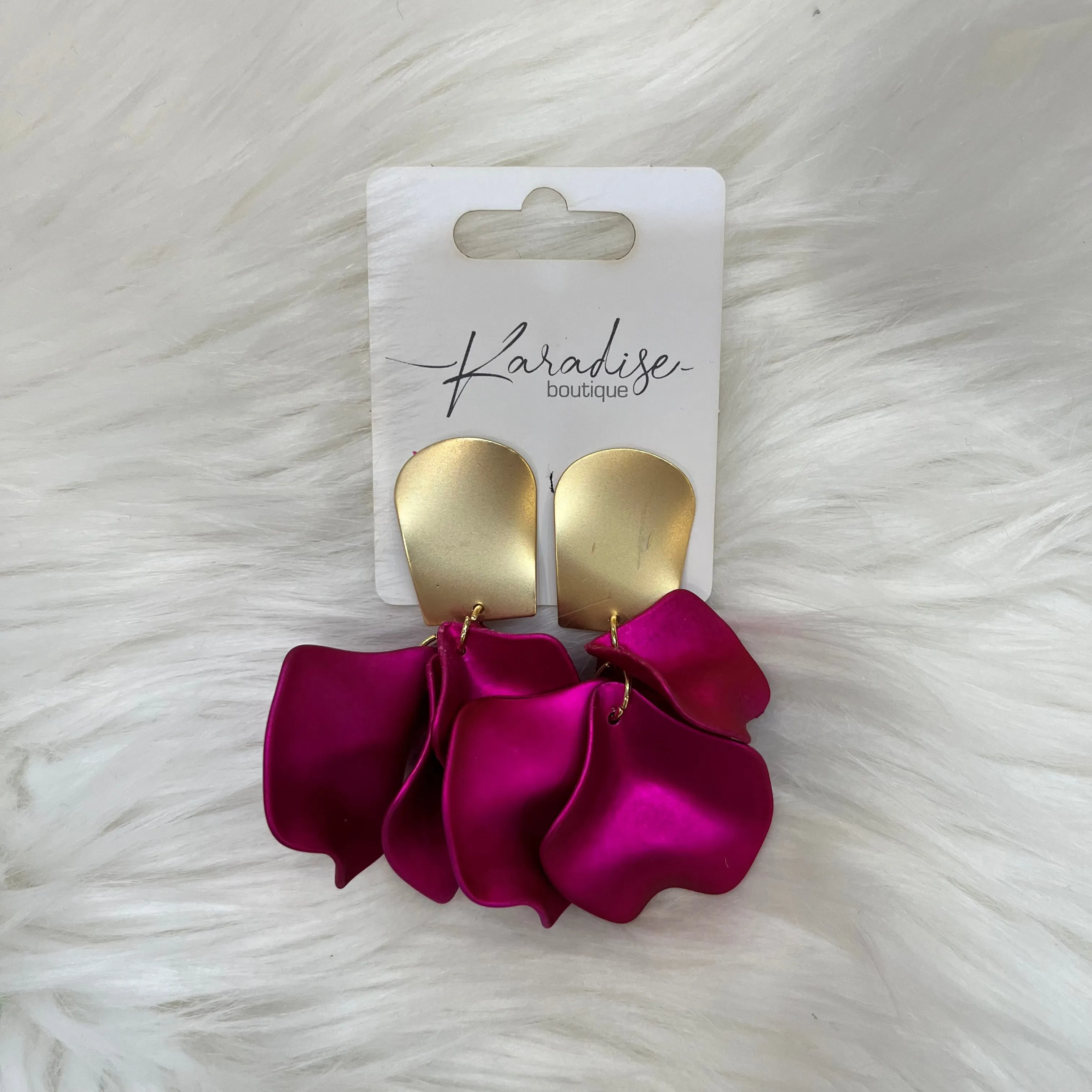 Pleasant Pop Dangle Drop Petal Earrings