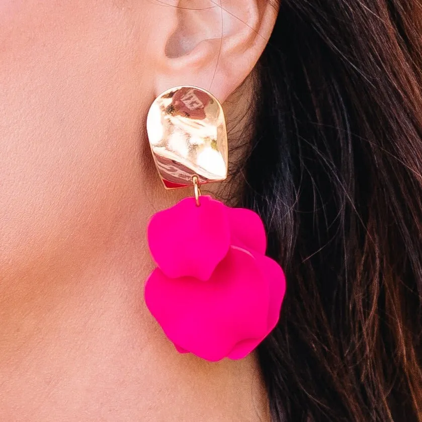 Pleasant Pop Dangle Drop Petal Earrings