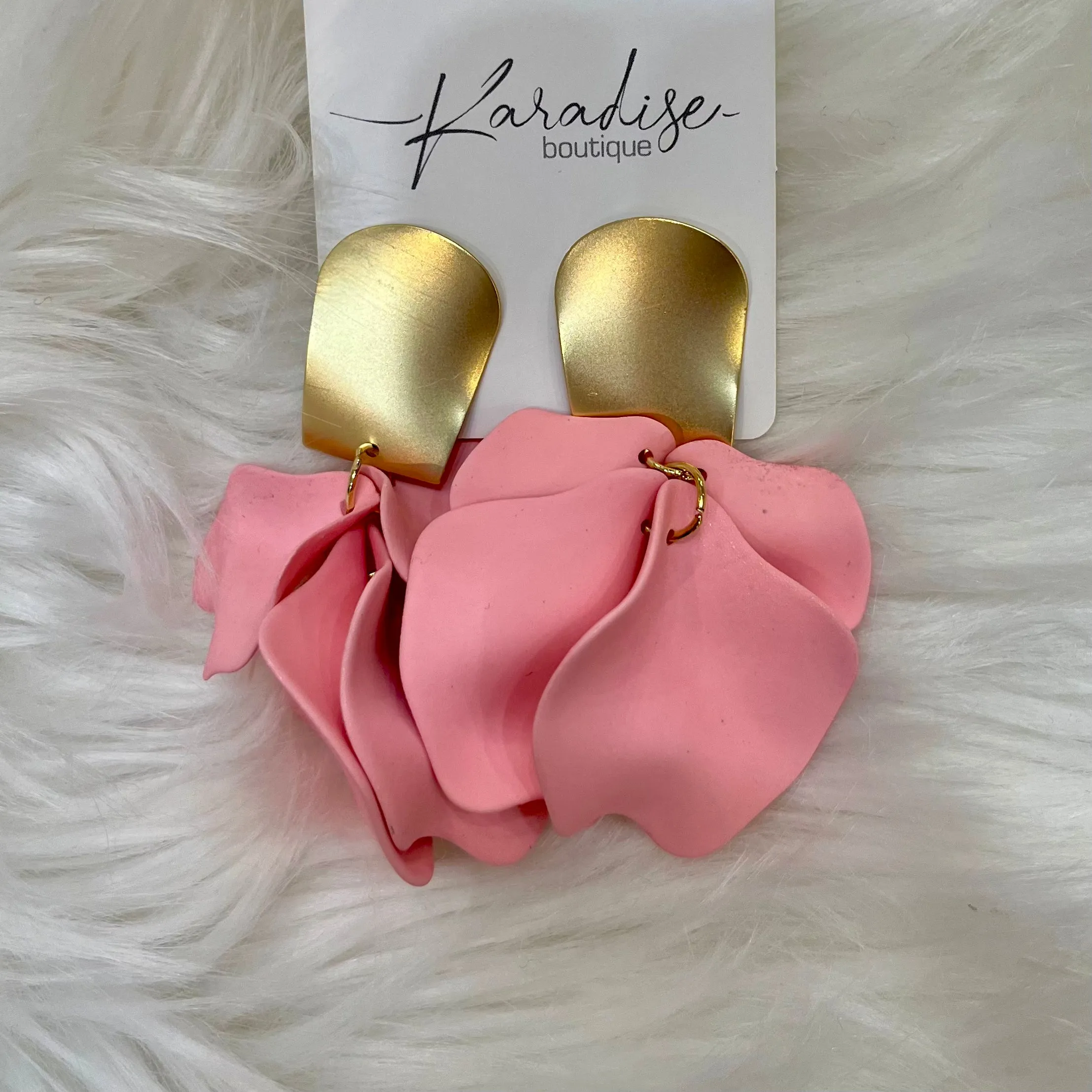 Pleasant Pop Dangle Drop Petal Earrings