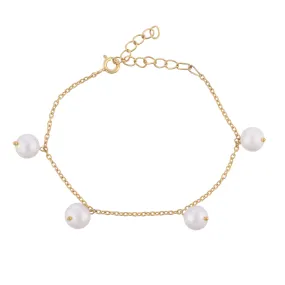 Quatre Pearls Silver Bracelet - From Purl