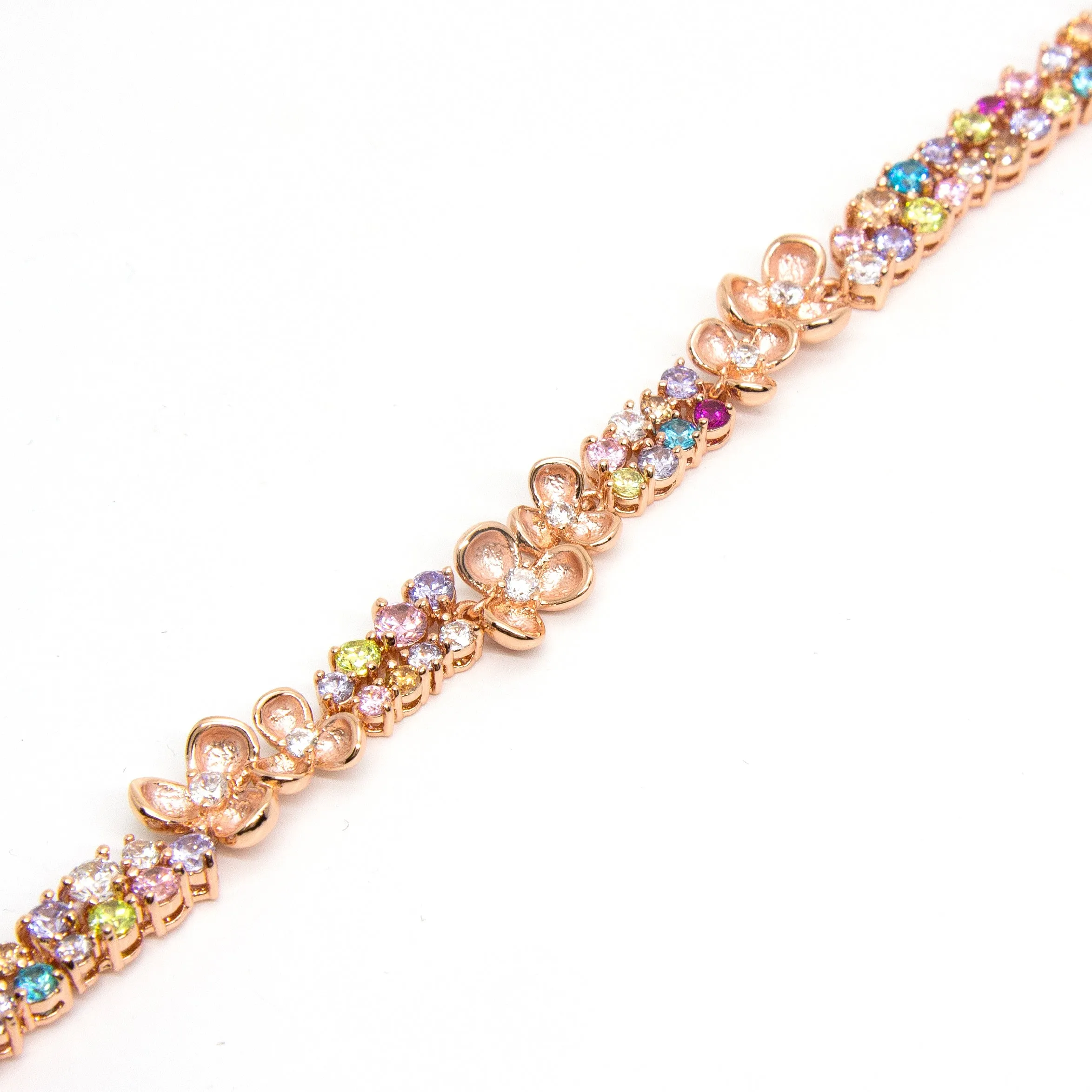"Eden" Rose Gold Plating Crystal Bracelet