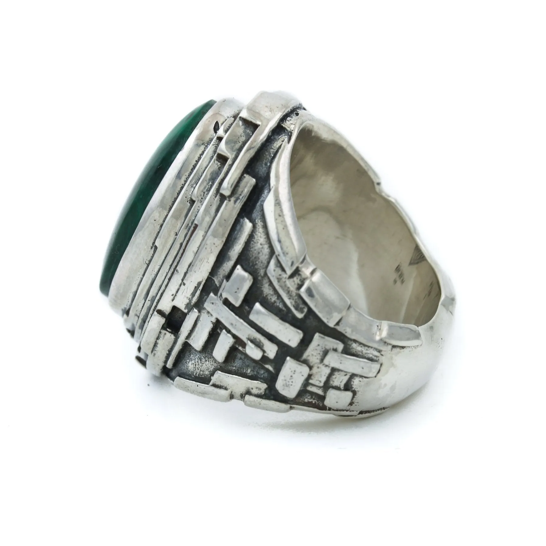 "Fractal" Ring x Malachite