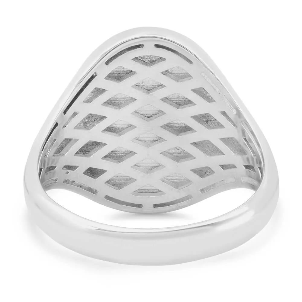 Raised Monogram Signet Ring for Women
