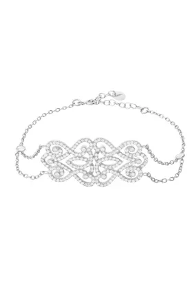 Regal Rose Bracelet Silver
