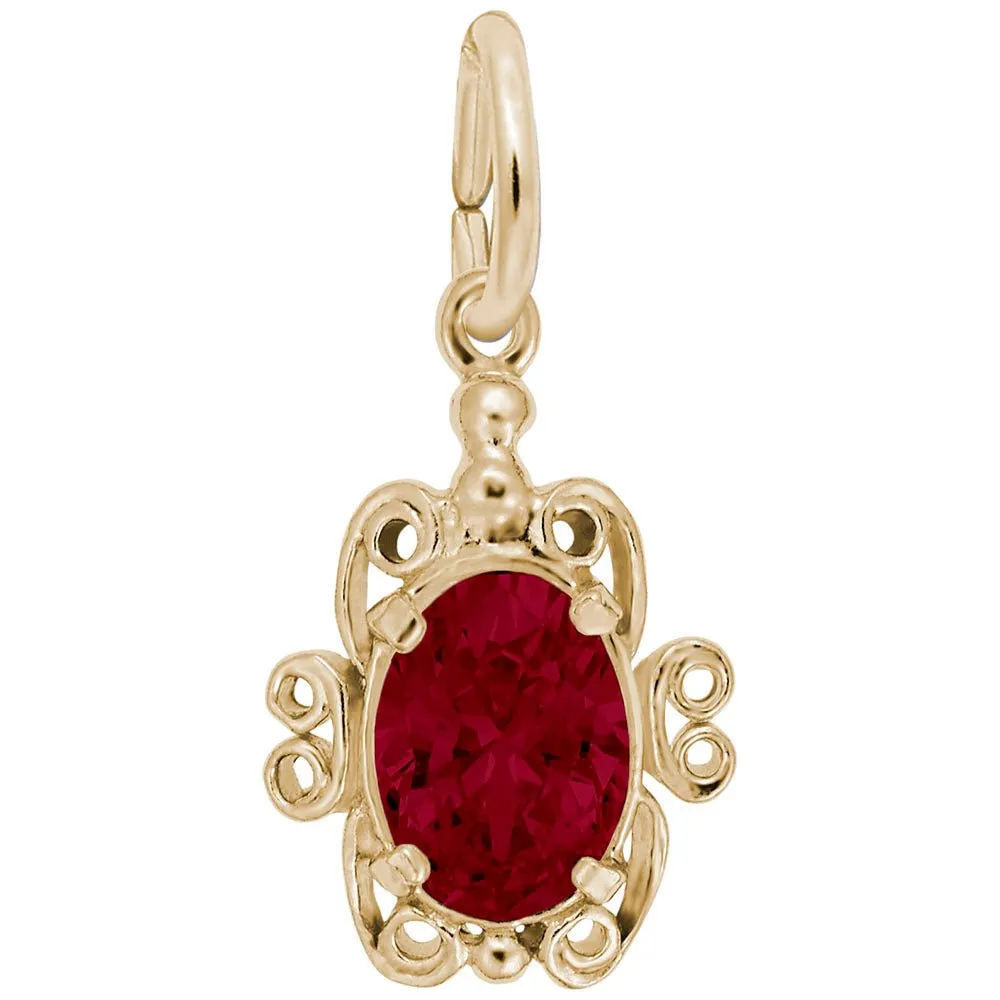 Rembrandt Charms - Filigree January Stone Charm - 4764-001