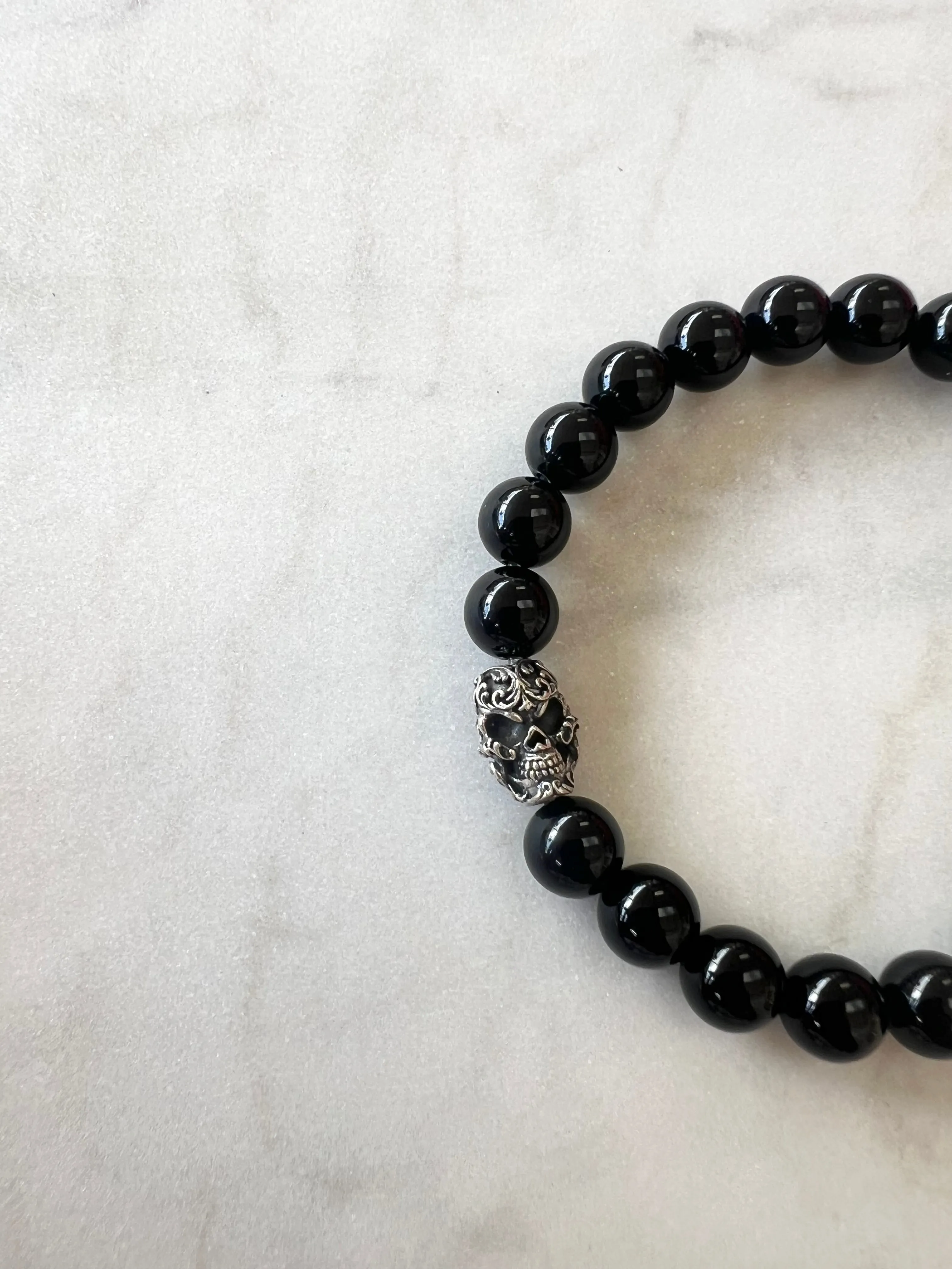 Room 101 Filigree Skull Bead Bracelet