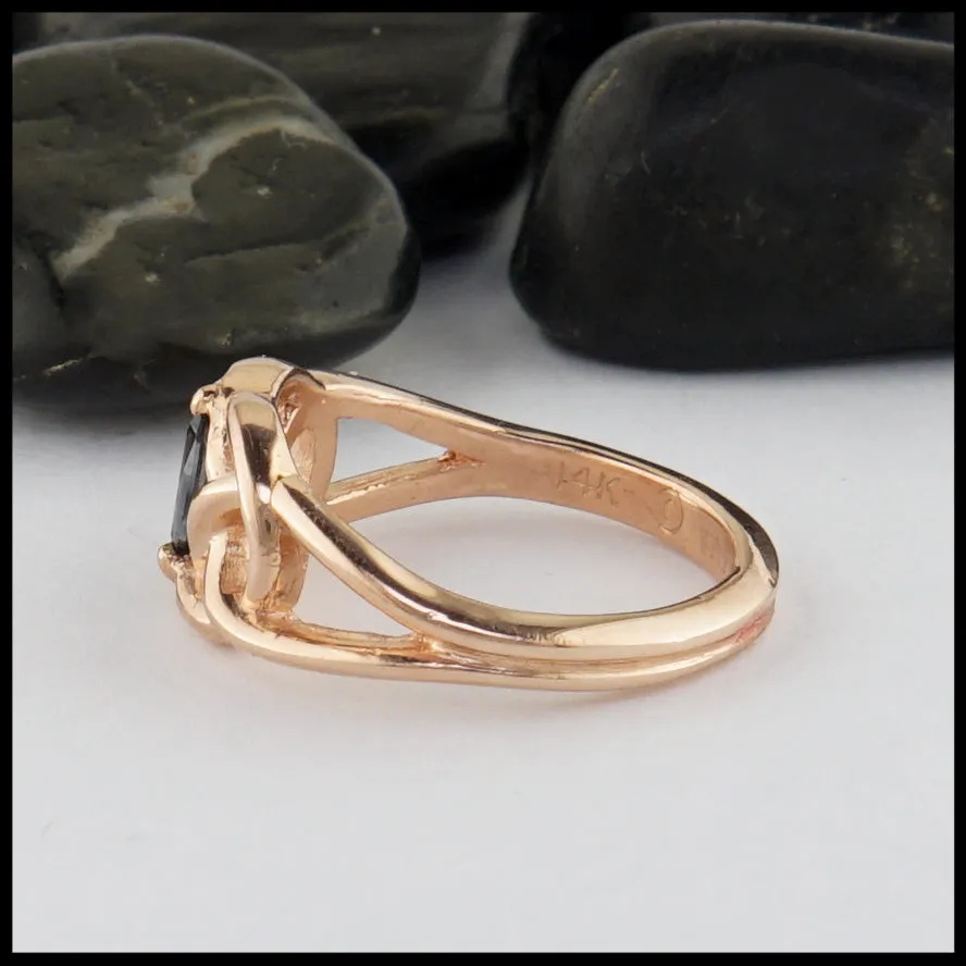 Rose Gold Sapphire Ring