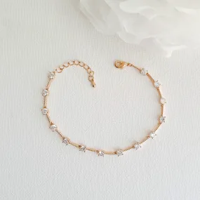 Simple Rose Gold Bracelet-Ginger