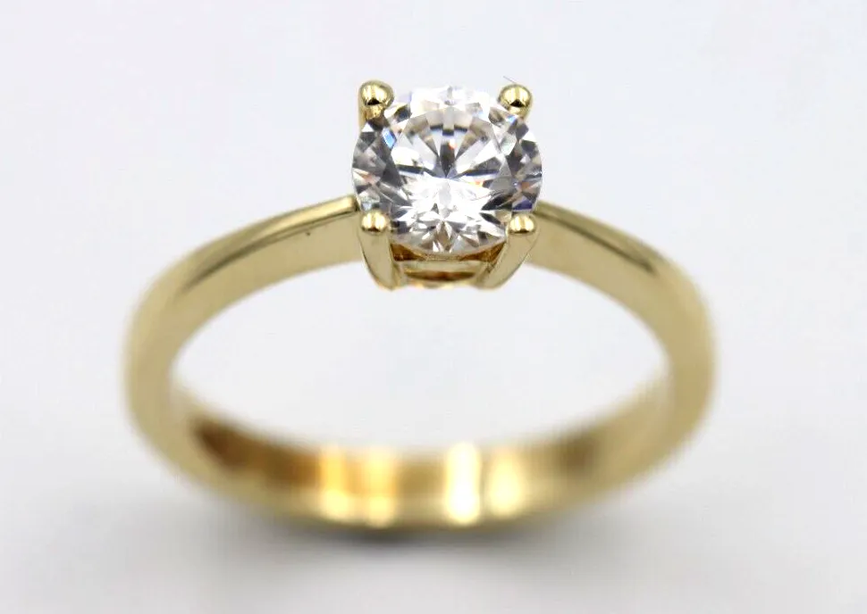 Size M 1/2 New Genuine 9ct 375 Solid Yellow Gold Ring -Free post