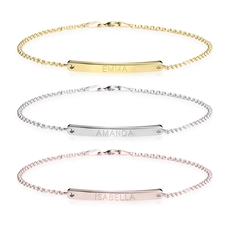 Skinny Bar Bracelet - Sterling Silver