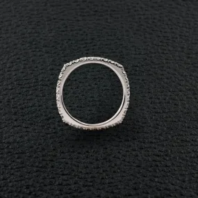 Squared off Diamond Wedding Band