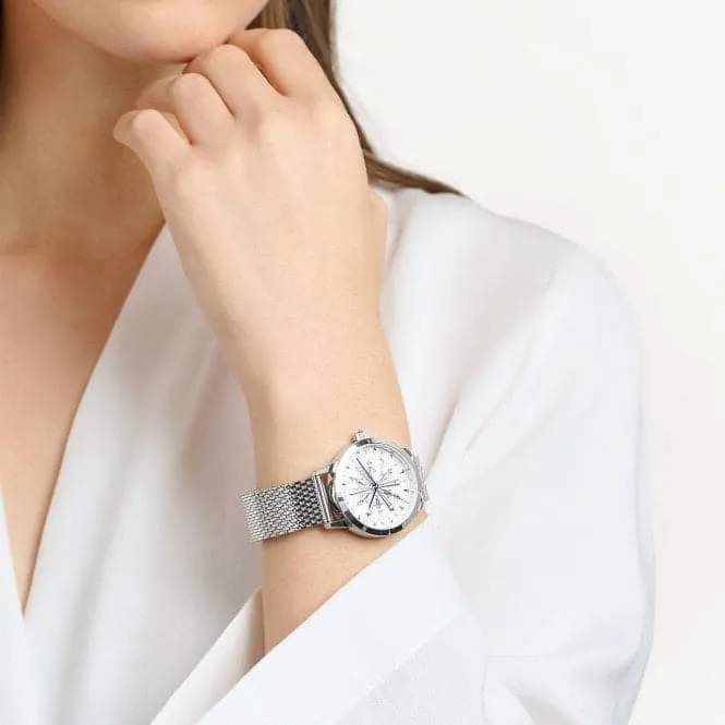 Stainless Steel White Snowflakes In 3D optics Watch WA0391-201-202