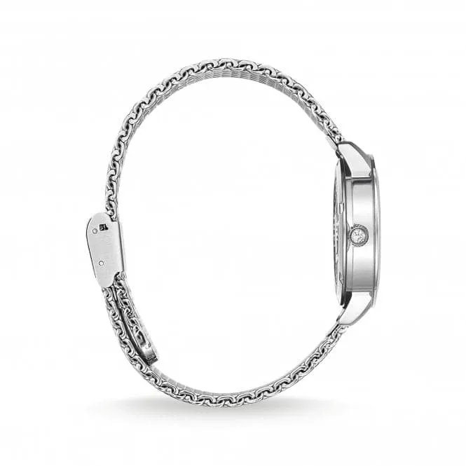 Stainless Steel White Snowflakes In 3D optics Watch WA0391-201-202