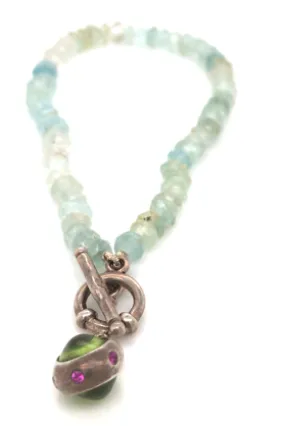 Sterling Silver Aquamarine Bracelet