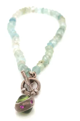 Sterling Silver Aquamarine Bracelet