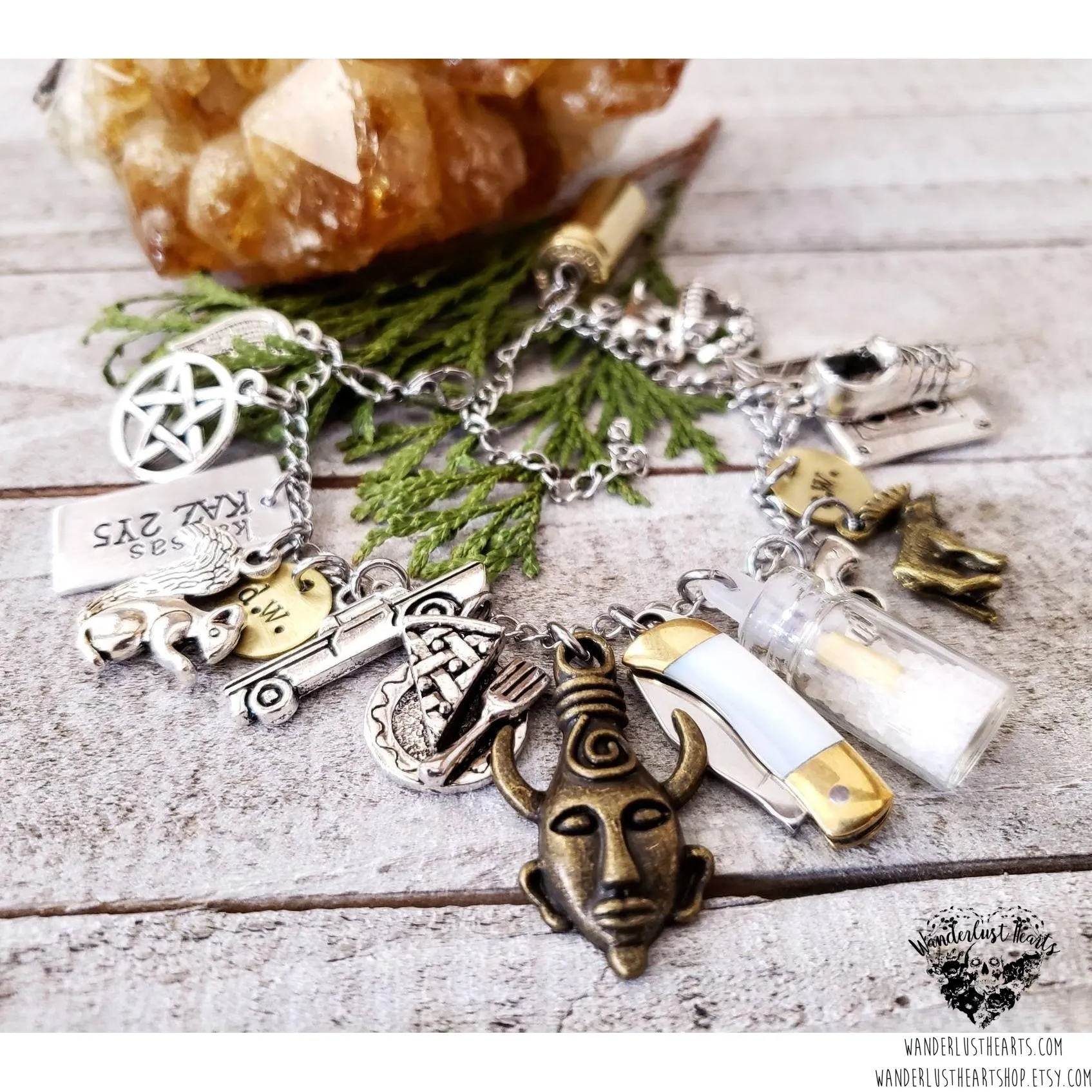 Supernatural charm bracelet