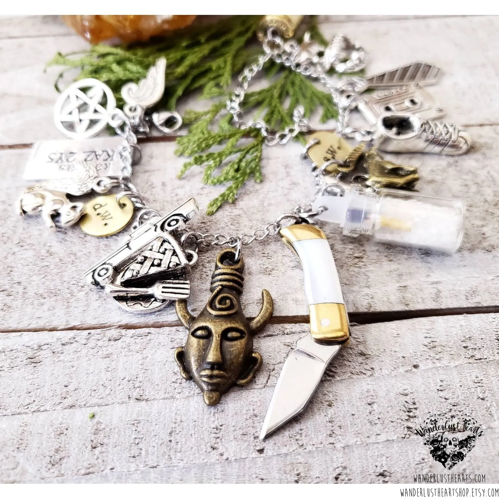 Supernatural charm bracelet