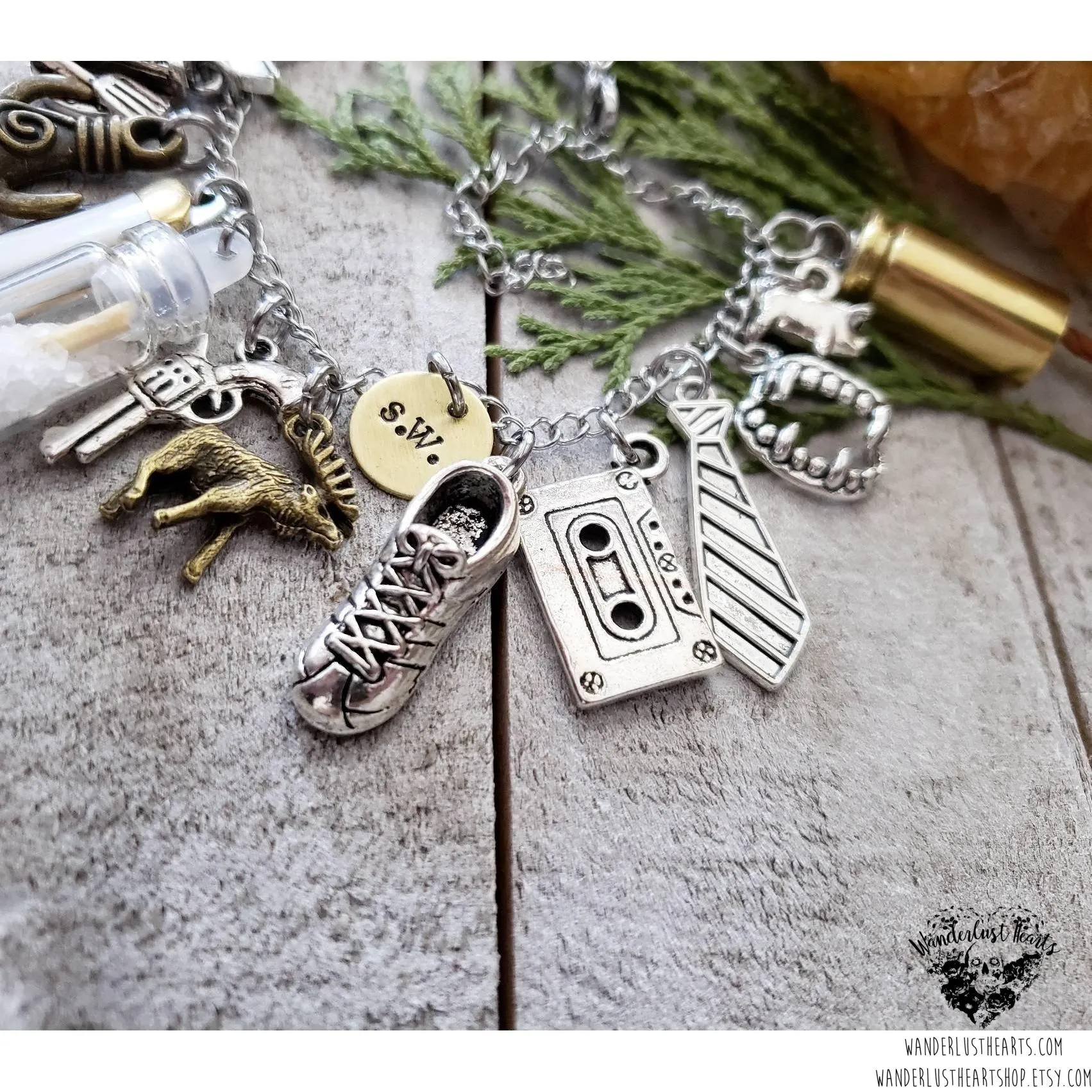 Supernatural charm bracelet