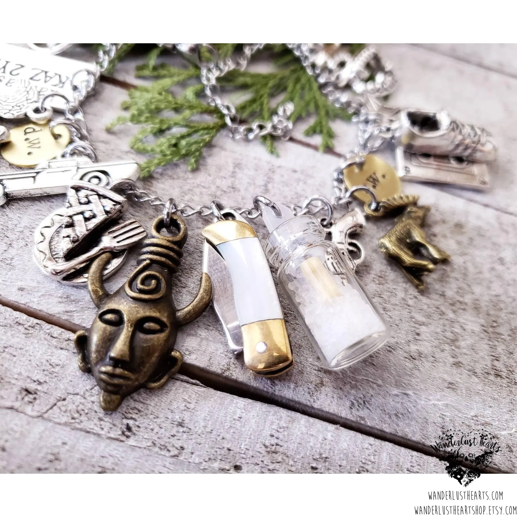 Supernatural charm bracelet